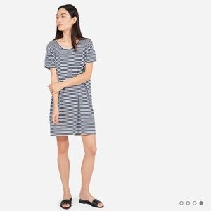 Everlane The Cotton Striped Tee Dress size M